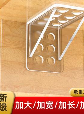 No-drill fixing bracket for shelf supports, wardrobe divider
