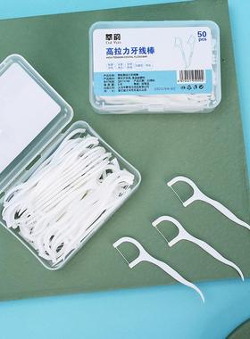 Ultra-fine high molecular smooth floss picks, disposable pla