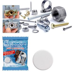 Jakehoe Rust Remover Effervescent Tablets -多功能金属工具去