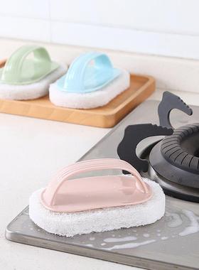 Bath Tub Brush with Handle, Bathroom Tile Brush, Kitchen Sta