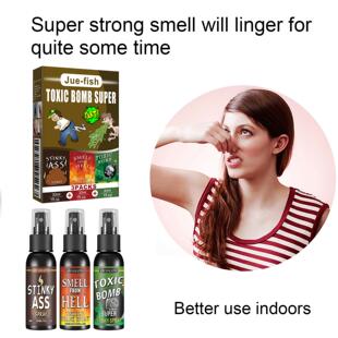 Jue-Fish Stinky Spray Halloween Prank Toy - Poop Smell, Hell