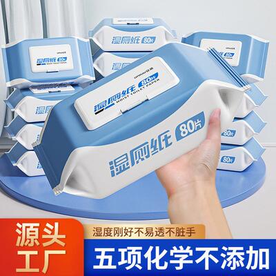 Family Value Pack of Flushable Wet Wipes for Toilet Hygiene,