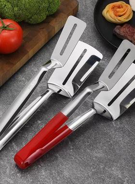 304 Stainless Steel Fish Turner Spatula with Tongs, Non-Stic