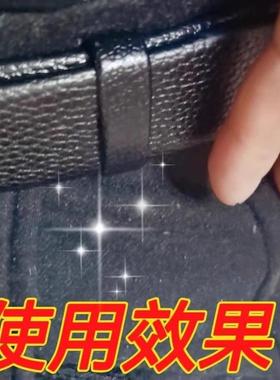 Men's Belt Buckle Leather Loop Ring Accessory, Pants Belt Le