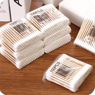 30-100 Dual-Headed Cotton Swabs, Hygienic Cotton Buds, Cotto