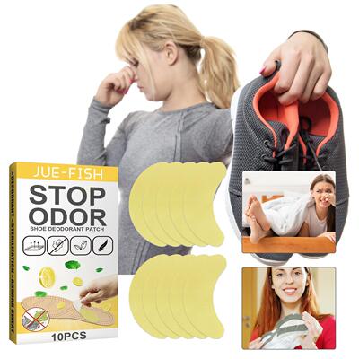 Jue-Fish Shoe Deodorizing Stickers - Fresh and Odor-Removing