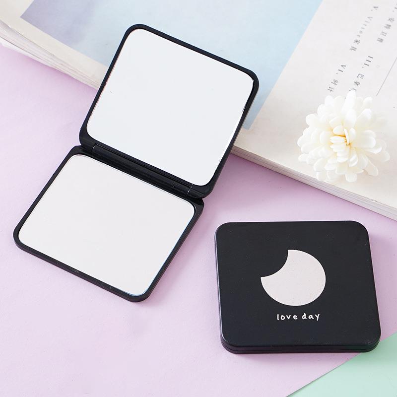 Portable Mini Makeup Mirror - Double-Sided, Compact, and Fol