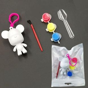 Handmade DIY Teddy Bear Keychains, Creative Bag Charms for S