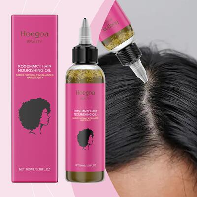Hoegoa Rosemary Hair Oil Nourishes, Soothes, and Tames Frizz