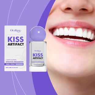 ORALHOE Oral Spray Gently Cares for Gums, Freshens Breath, E