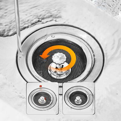 Kitchen Sink Garbage Drain Strainer, Stainless Steel Wash Ba