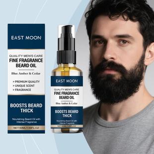 EAST MOON Men's Fragrance Beard Oil Nourishes and Cares for