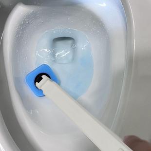 Wall-mounted disposable toilet brush set for bathroom cleani