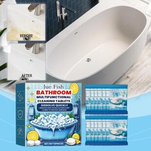 JUE FISH Bathroom Cleaning Effervescent Tablets - For Sinks,