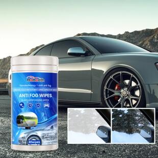 Homonth Car Anti-Fog Wipes, for Windshields and Rearview Mir