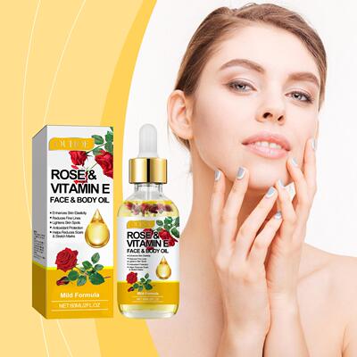 OUHOE Rose Vitamin E Essential Oil Moisturizing and Hydratin