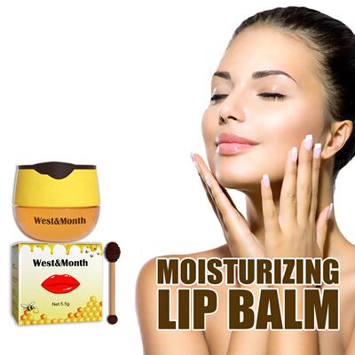West&Month Honey Lip Balm - Moisturizing, Non-Greasy, Easy A
