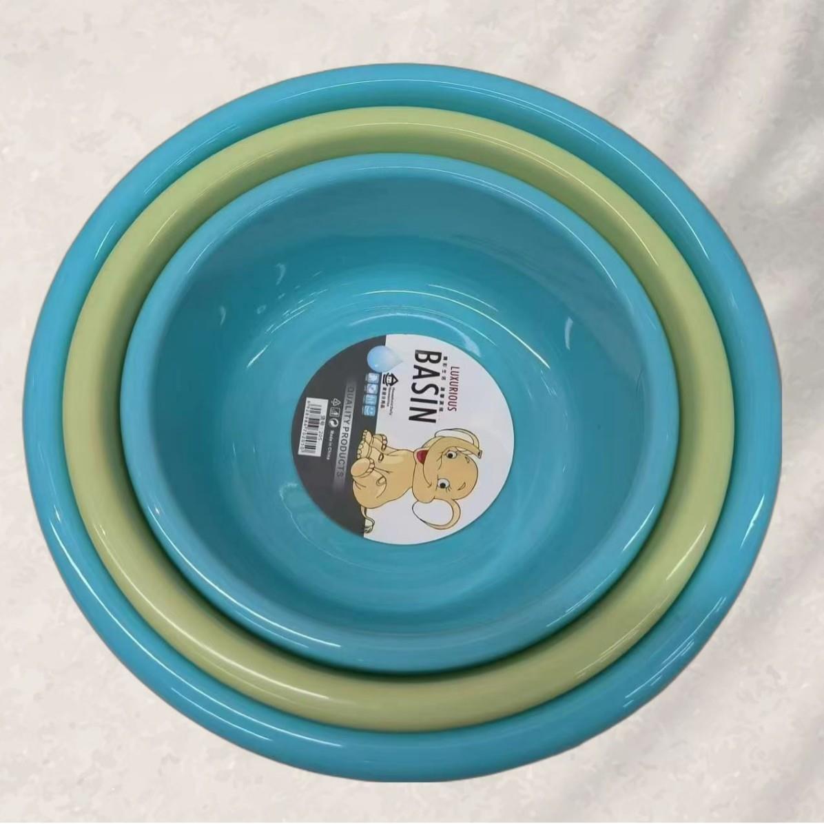 Thickened Simple Plastic Basin for Home Use, Laundry, Face W