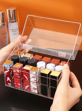 Desktop lipstick organizer box for lipsticks, lip glosses, m