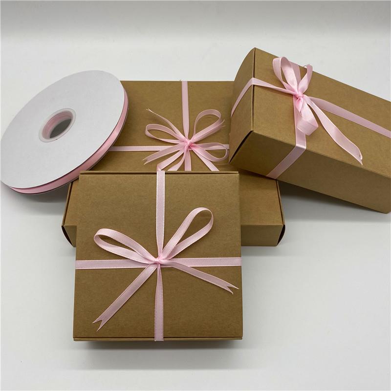 50pcs New Kraft Box Cute Square Kraft Packaging Box Wedding