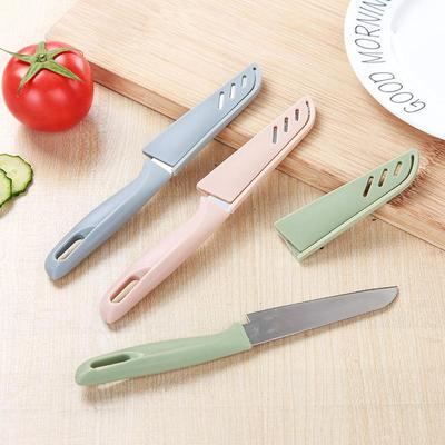Stainless Steel Fruit Knife with Protective Sheath, Peeler f