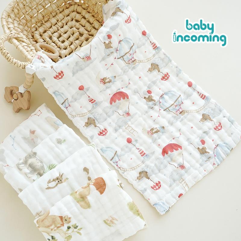 Animal Cartoon Children's Towel, Six-Layer Gauze, Baby-Speci