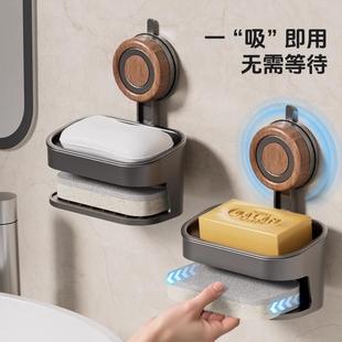 Suction Cup Soap Holder No-Drill Wall Mount for Home Bathroo