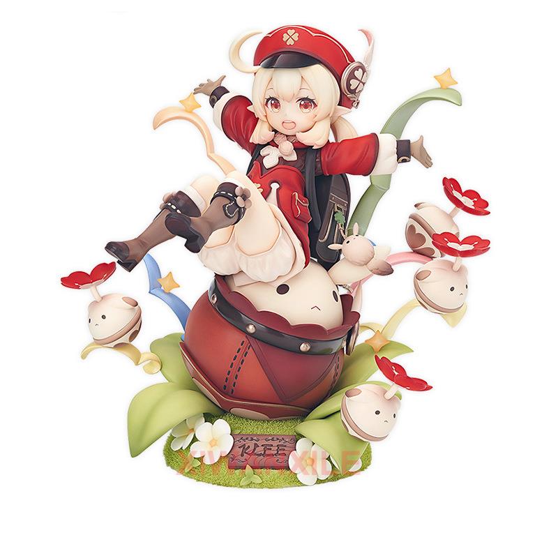 17cm Genshin Impact Klee Hibana Knight Anime Figure Genshin