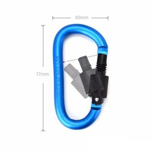 4Pcs Screw Gate Hiking Carabiners Clips Carabiner with