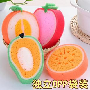 Creative Korean-style cartoon bath cleaning sponges, fruit b