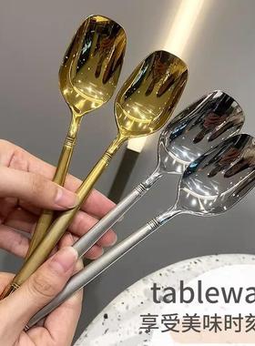 Stainless Steel Long-Handled Children's Spoons, Korean Trend