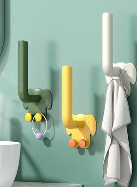 Behind-the-door hook for hanging clothes, no drilling requir