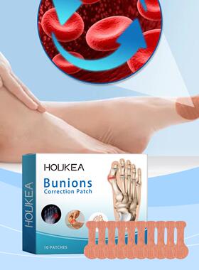 HOUKEA Bunion Toe Care Pads - Toe Separators for Preventing
