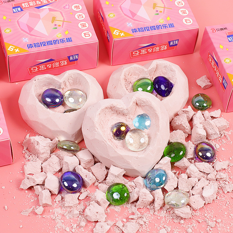 Archaeological Excavation Love Gem Creative Children's Edu