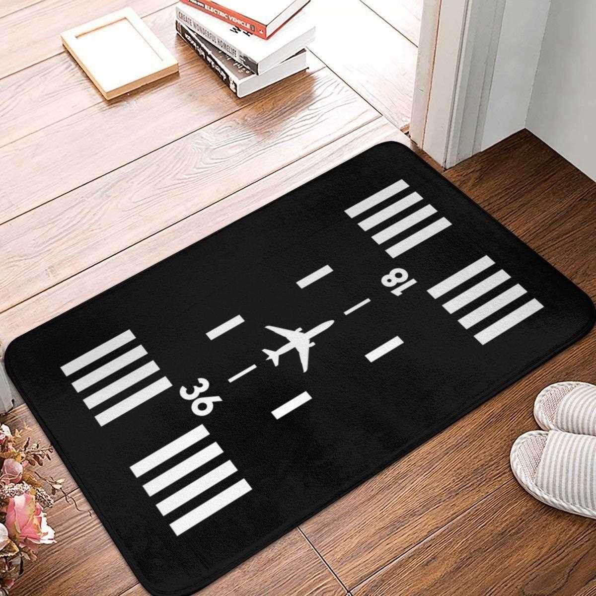 Airport Runway Doormat Carpet Mat Rug Non-Slip Floor Decor B