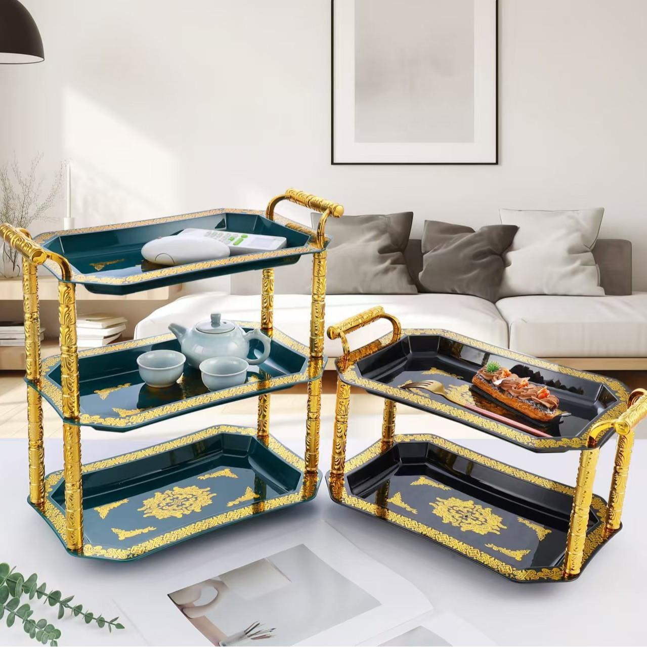 家用果盘 客厅茶几蛋糕零食盘 精致西瓜盘子 水果盘 ins风托盘 高