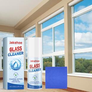 Jakehoe Glass Cleaner effectively removes dust, impurities,