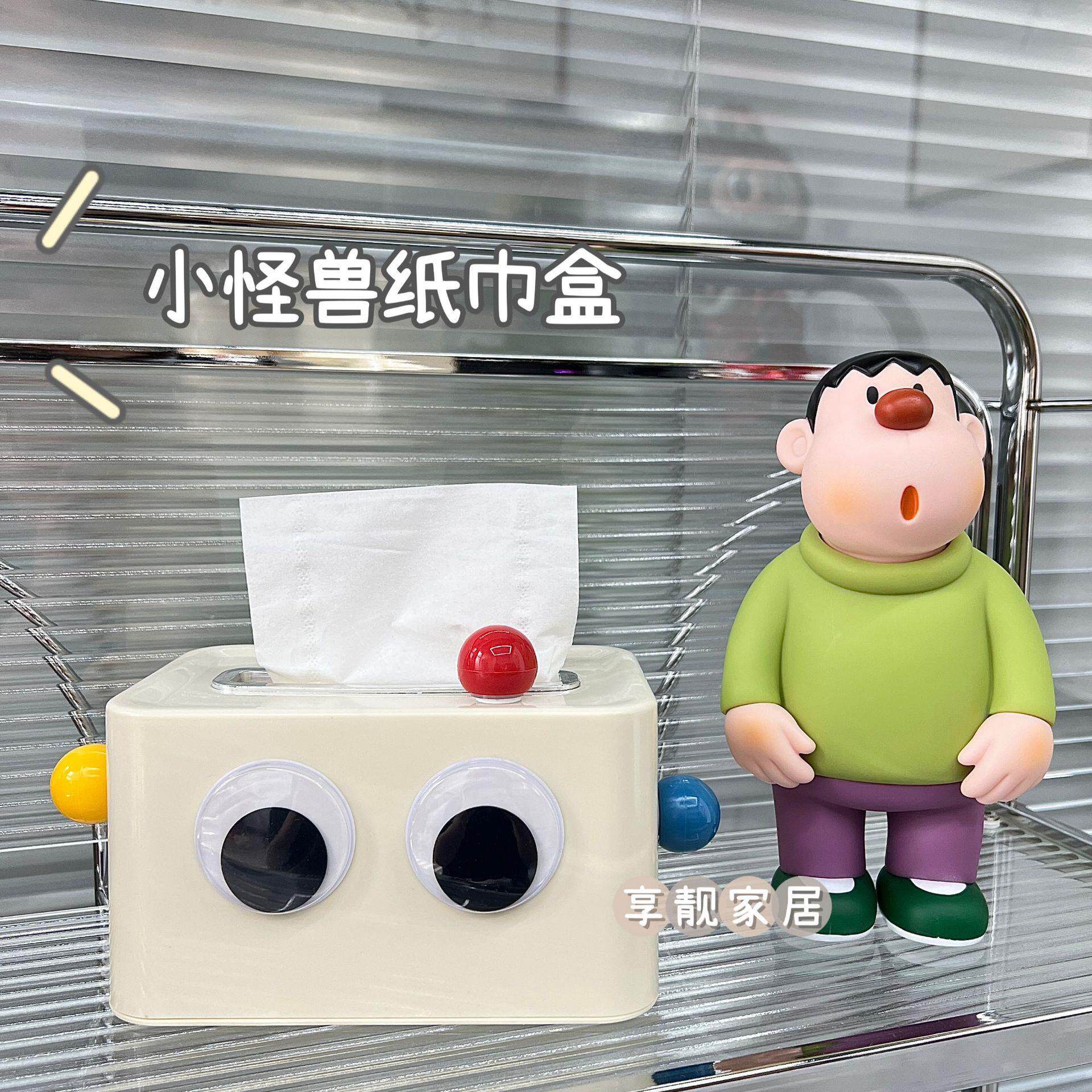 Square Monster Tissue Box: A Dopamine-Boosting Cartoon Deskt