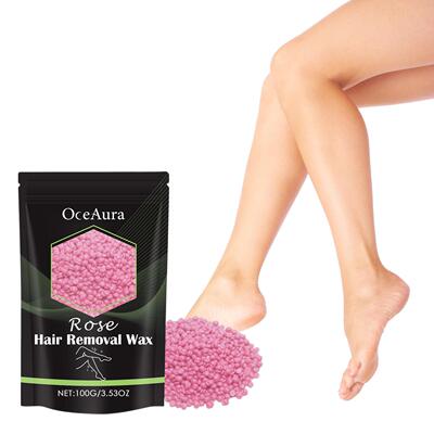 OceAura Rose Hair Removal Wax Beans - Fast and Gentle Full B