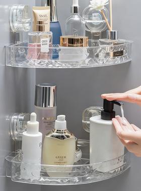 Wall-mounted bathroom storage rack, no drilling required, tr