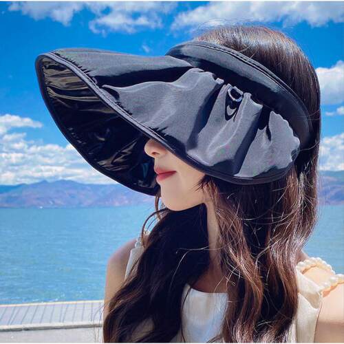 New Shell Hat FPF50+ Hollow Top Hat 2-in-1 Headband Sun Hat
