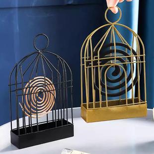 Nordic Creative Birdcage Mosquito Coil Holder, Hangable and