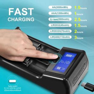 Charger Lithium Universal Battery Flashlight Multifunctional