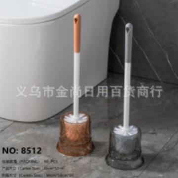 High-end Transparent Crystal Toilet Brush Set for Home Use,