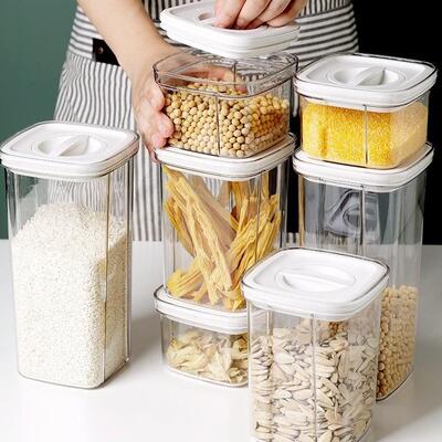 Kitchen Sealed Canister Food Storage Square Airtight Contain