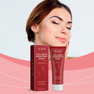 Ouhoe Red Lactose Collagen Peel-Off Mask - Hydrating, Moistu