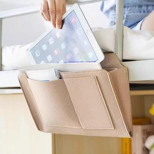 Felt Bedside Organizer Hanging Bag for Home Bedroom Sofa, Cr