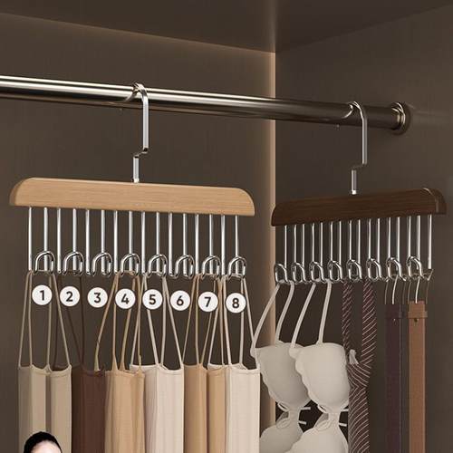 Wooden hanger for home use, suitable for hanging and drying