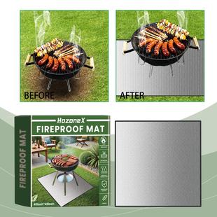 HozoneX Outdoor BBQ Fireproof Mat - Square Waterproof Protec