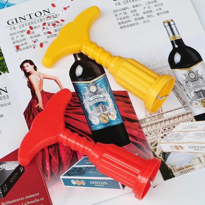Creative Plastic Wine Opener for Home Use, Wine Bottle Opene